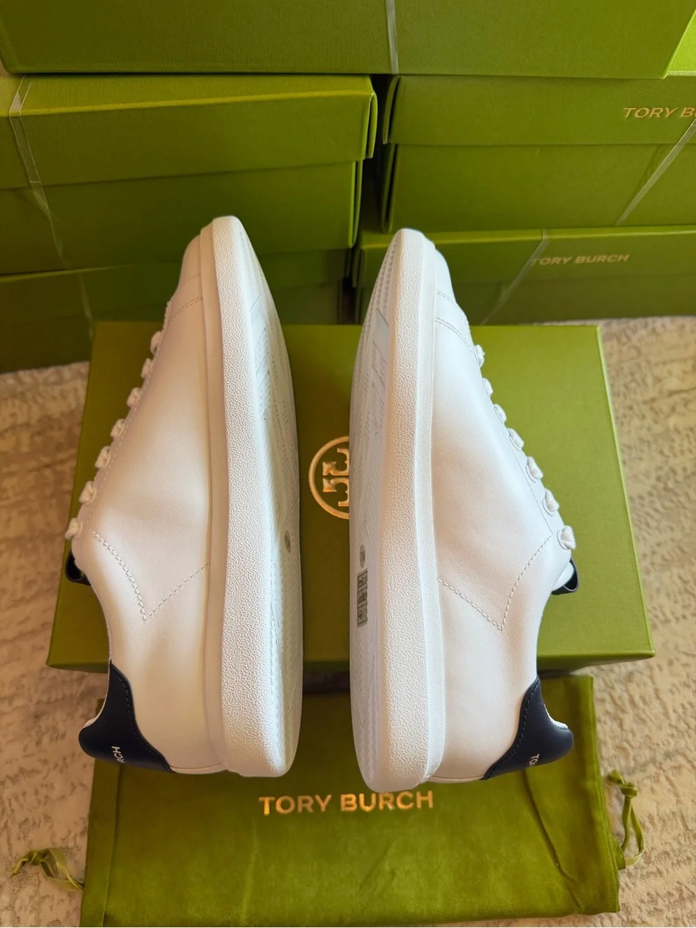 Tory Burch Double T Howell Court Sneakers